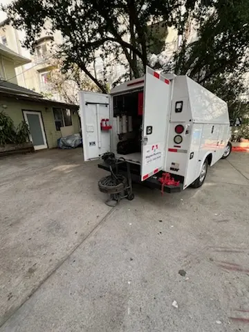 Magnet Plumbing service vehicle on-site for Slab Leak Repair in Belleair